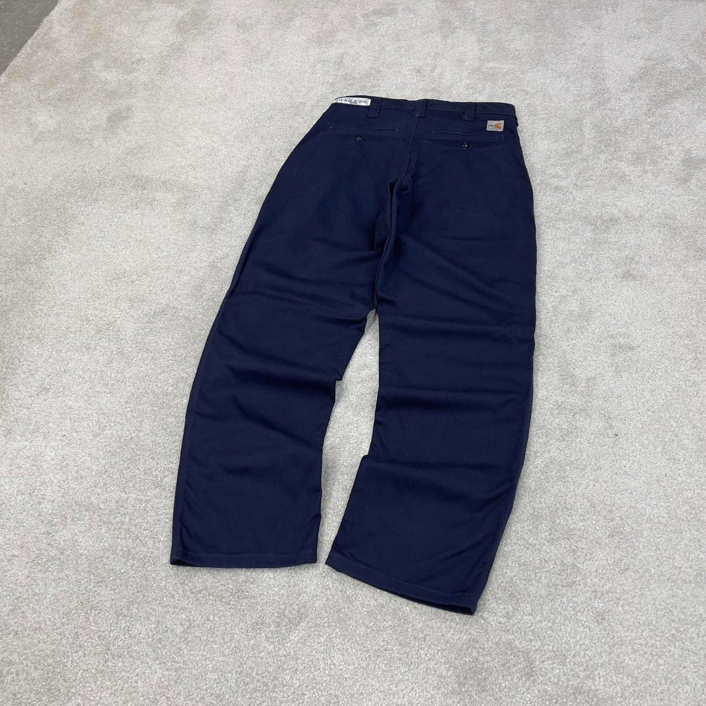Navy Carhartt FR pants W28L30 90s skater style fire resistant work trousers
