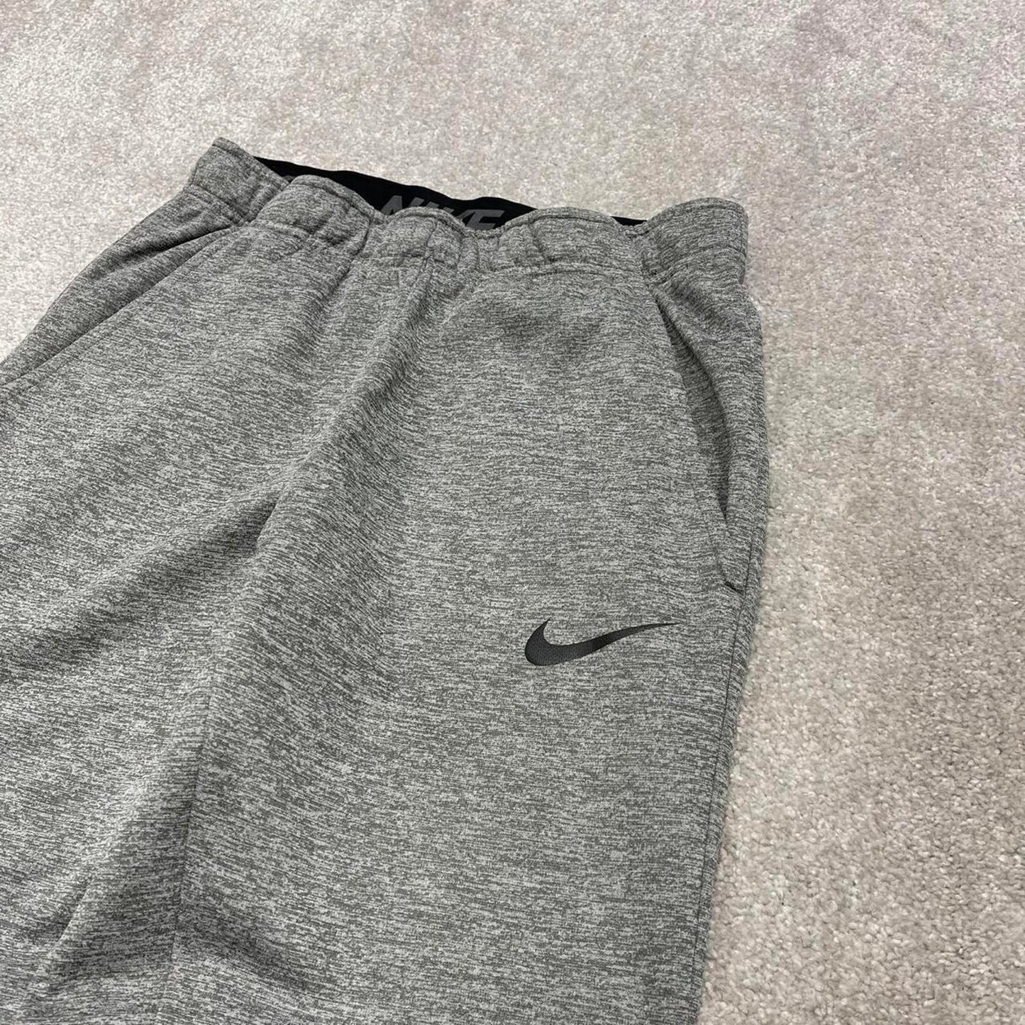 Vintage y2k Nike sweatpants dri-fit grey swoosh logo gym jogger tracksuit bottoms