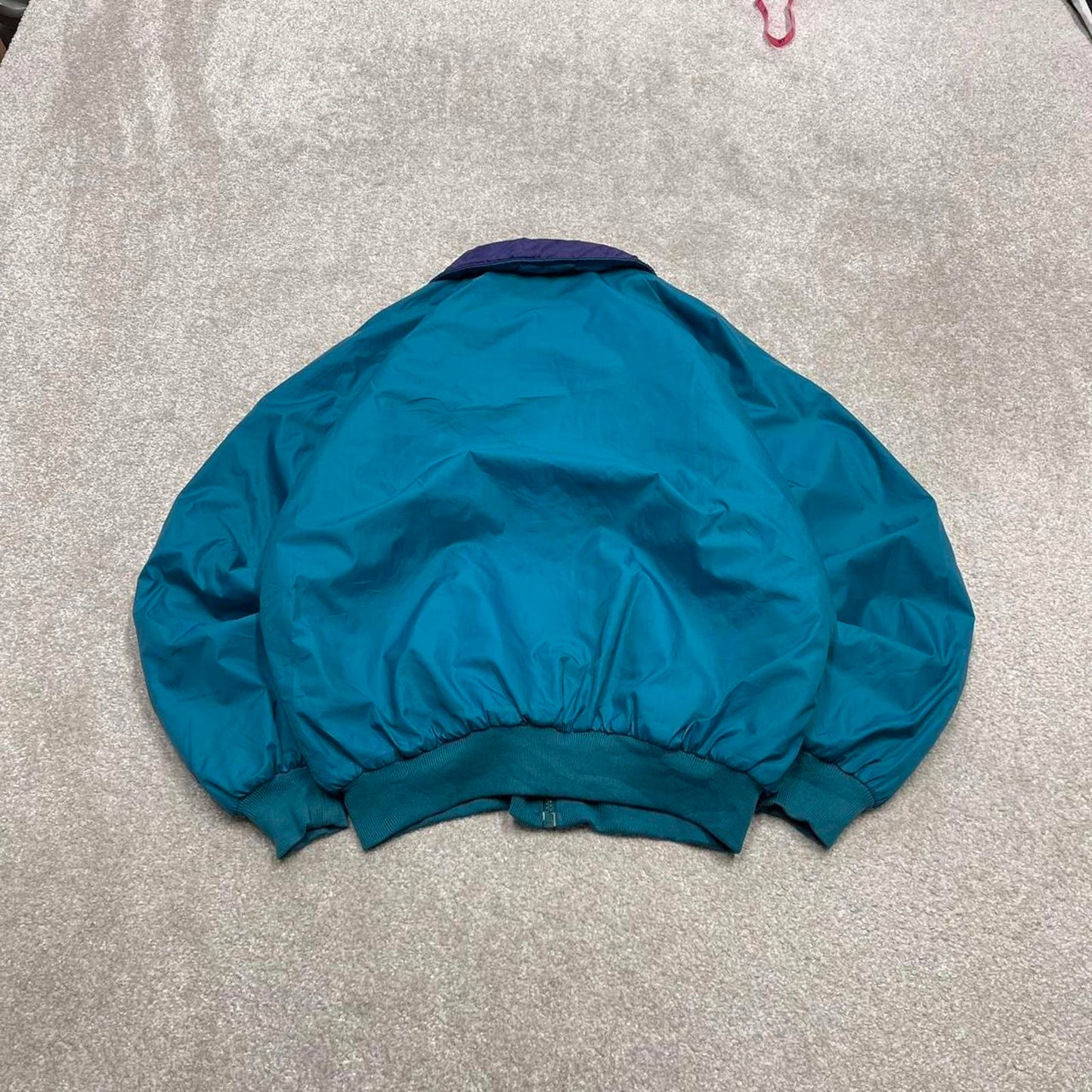 Vintage y2k reversible Columbia technical windbreaker jacket Purple green Bomber style jacket