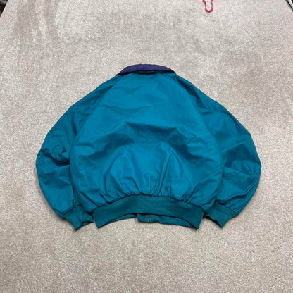 Vintage y2k reversible Columbia technical windbreaker jacket Purple green Bomber style jacket