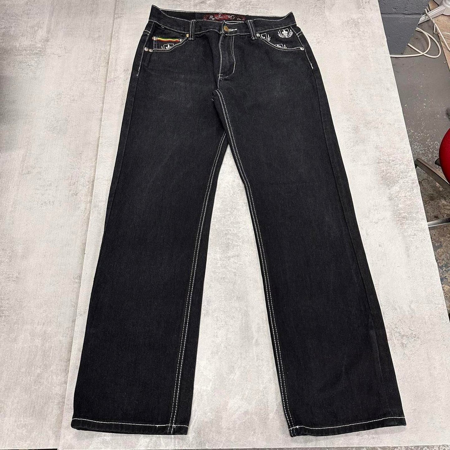 Dark navy Ruthless Art jeans W31L31