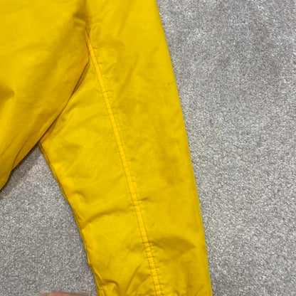 00s Nike technical windbreaker jacket reversible L men's y2k style yellow grey full zip hooded coat
