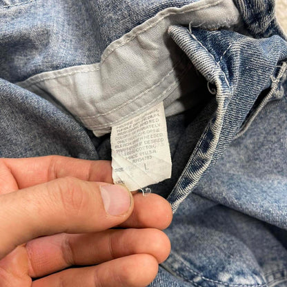 Vintage Lee overalls Large blue denim baggy 90s skater style dungarees bib & brace