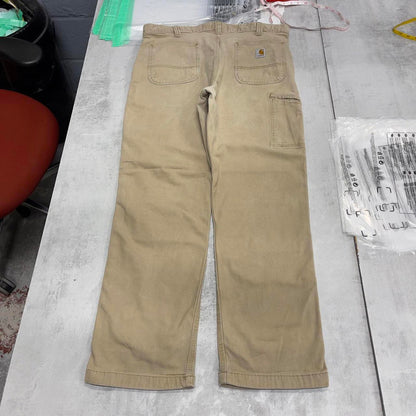 Carhartt carpenter pants W38 L32 beige relaxed fit skater style cargos