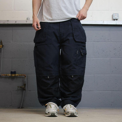Dickies cargo work pants navy Loose straight leg utility trousers