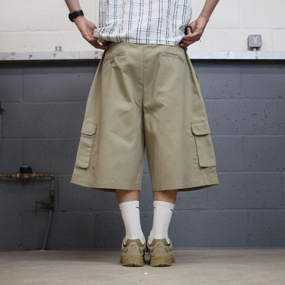 Dickies extra baggy cargo shorts chino khaki Skater / surf style shorts long wide leg festival