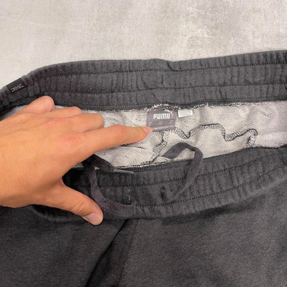 Baggy grey Puma joggers XL y2k style sportswear track pants loose fit
