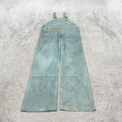 Vintage Carhartt dungarees women’s medium 8/10 bleached blue overalls utility worker festival