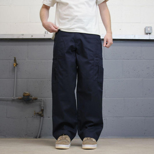 Loose Dickies cargo trousers W32L30 navy loose chino style skater cargo pants