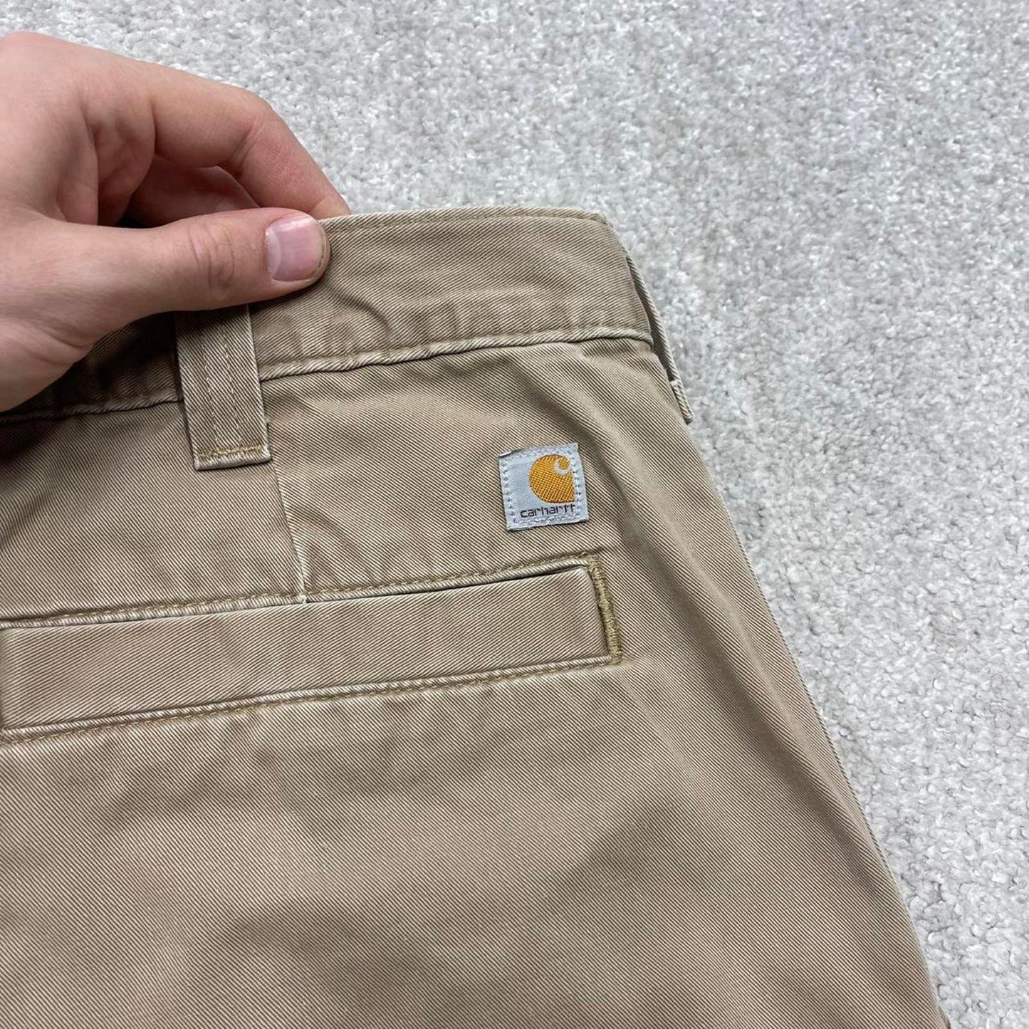 Y2K Carhartt carpenter pants khaki Loose skate style workwear cargo pants