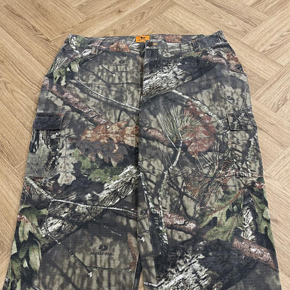 Mossy Oak baggy camo cargo pants Field & Stream camouflage utility combat trousers