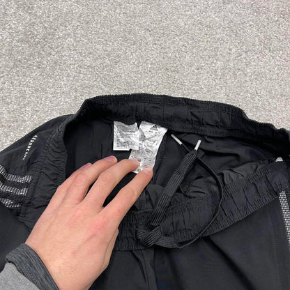 Y2k Adidas tracksuit bottoms M 00s style sportswear joggers mesh unlined track pants logo trackies