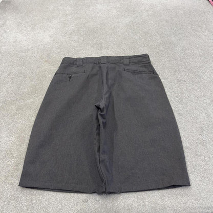Dickies pleated chino shorts relaxed grey Twill chino skater style shorts loose leg