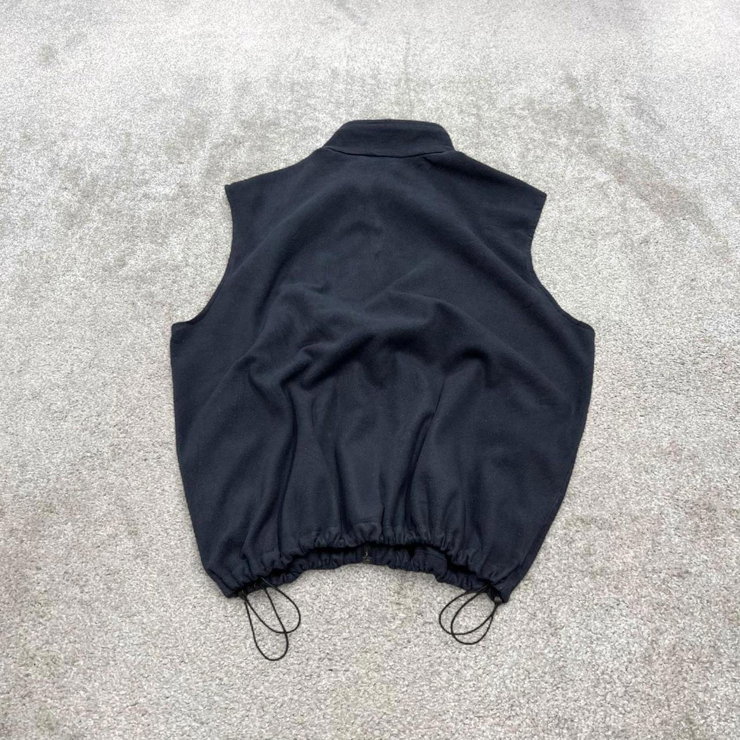 Columbia technical fleece gilet XXL men’s black full zip up autumn tech adjustable waist