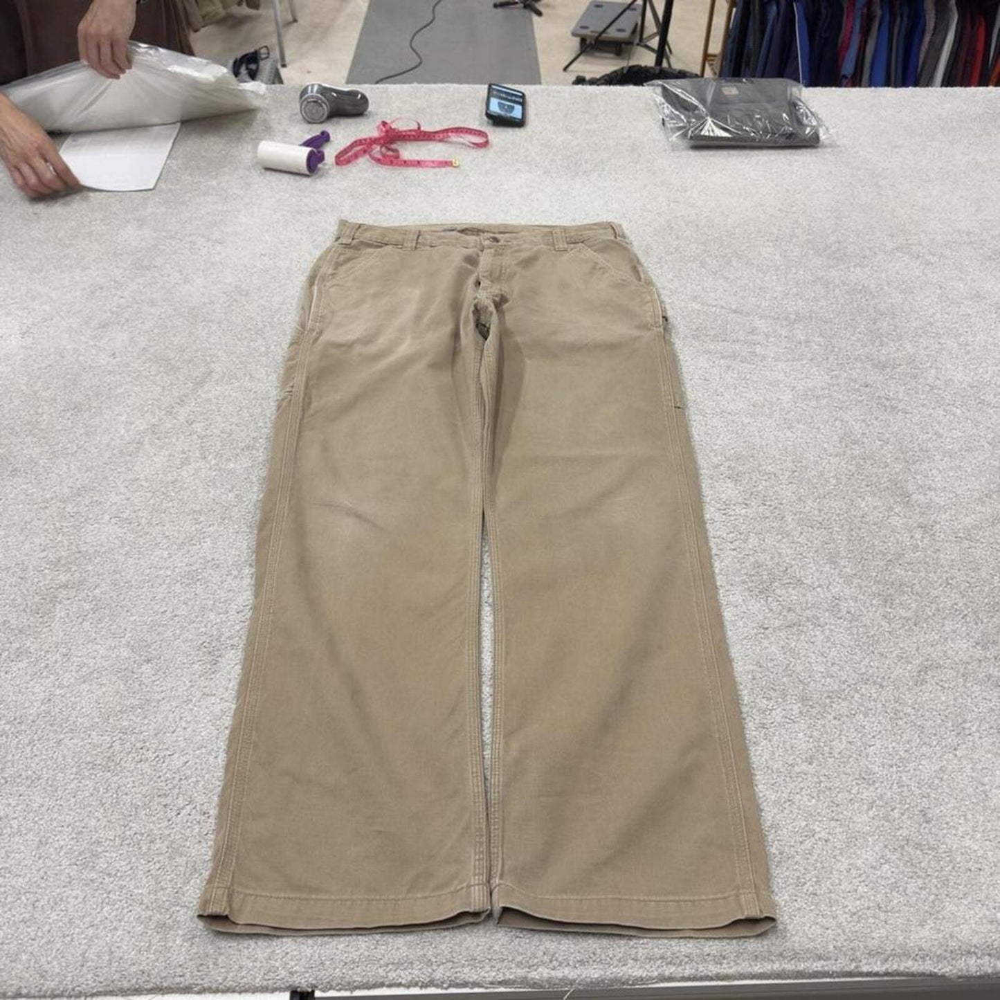 Carhartt carpenter pants relaxed khaki Loose skate style workwear Y2K cargo pants