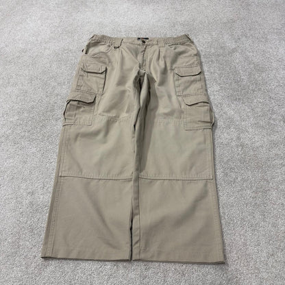 Woolrich baggy carpenter jeans y2k wide leg beige Loose leg skater style utility workwear pants