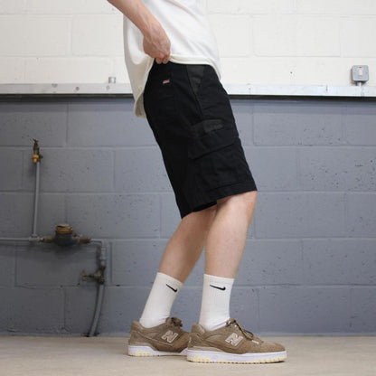 Dickies cargo shorts carpenter black summer canvas skate / work shorts festival