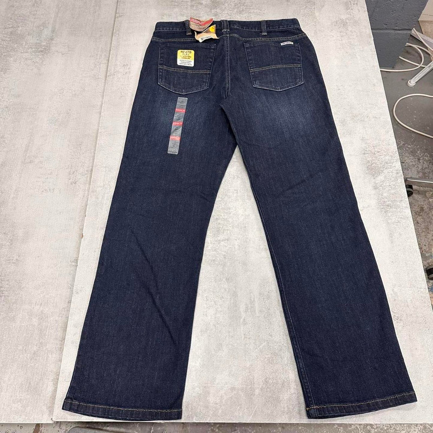Blue Carhartt jeans, size 10 original fit straight leg skate jeans
