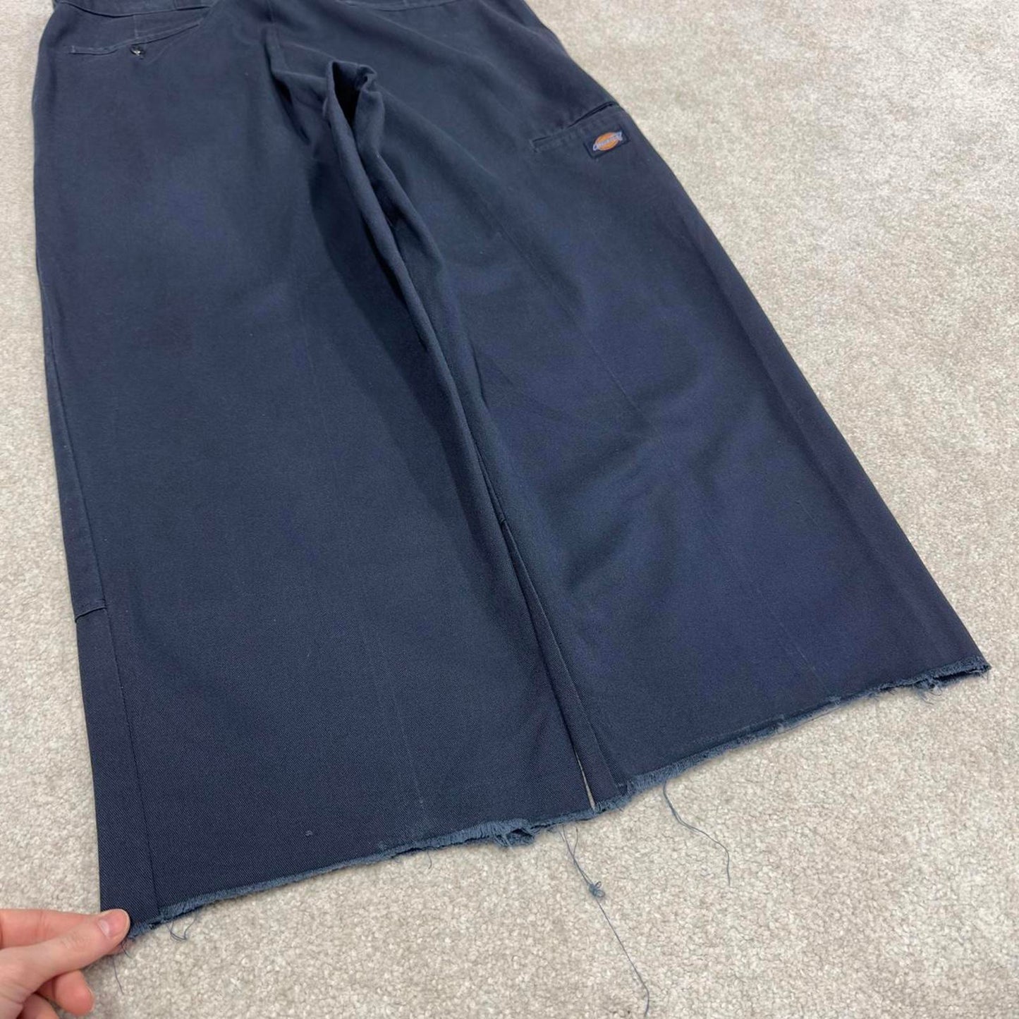 Y2k baggy Dickies double knee work pants navy Loose wide-leg chino style skate trousers