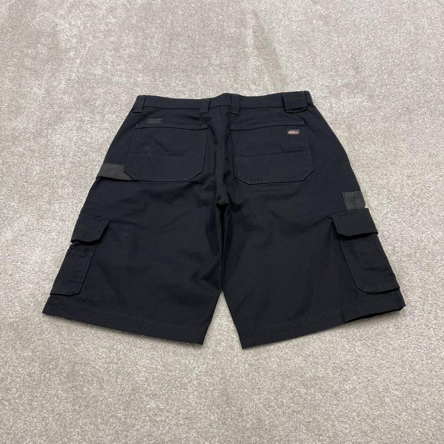 Y2k Dickies cargo work shorts black Ripstop style skater shorts loose utility