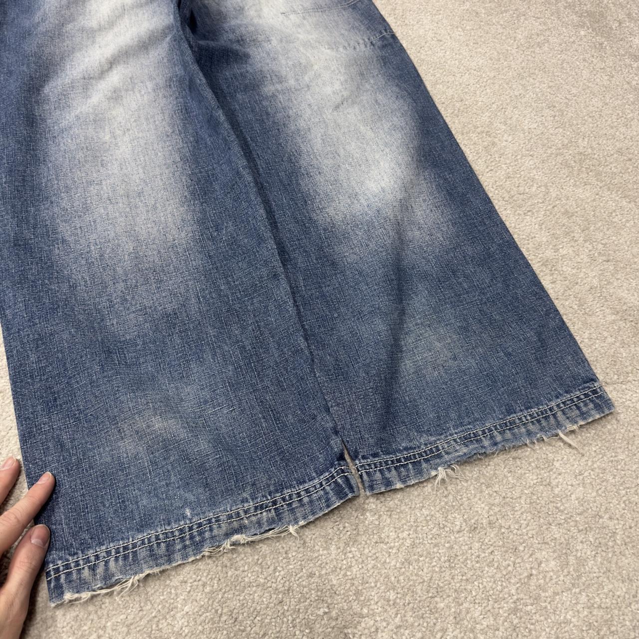 PJ Mark baggy carpenter jeans y2k W34L34 blue wide leg denim skater style cargo pants