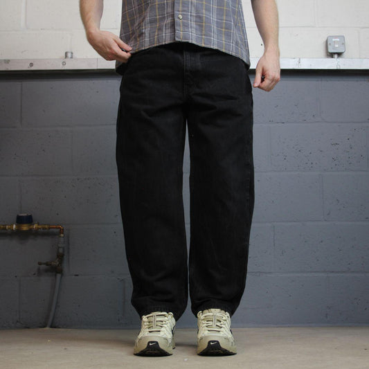 Black Levi’s 550 jeans Y2K W32L28 Levi’s 550 straight leg surf style pants red tab logo