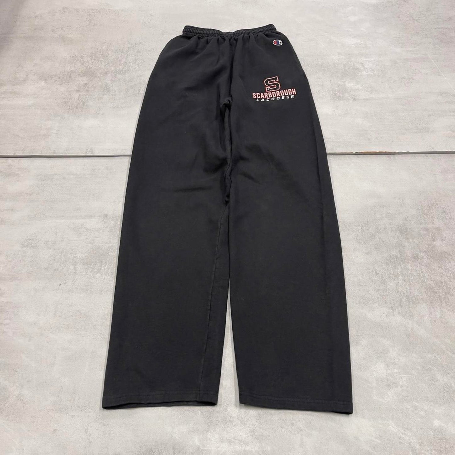 Y2k black Champion joggers S Loose sweatpants embroidered logo