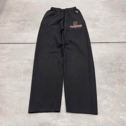 Y2k black Champion joggers S Loose sweatpants embroidered logo