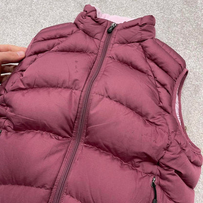 Y2K Patagonia technical puffer gilet pink Thick women's body warmer autumn