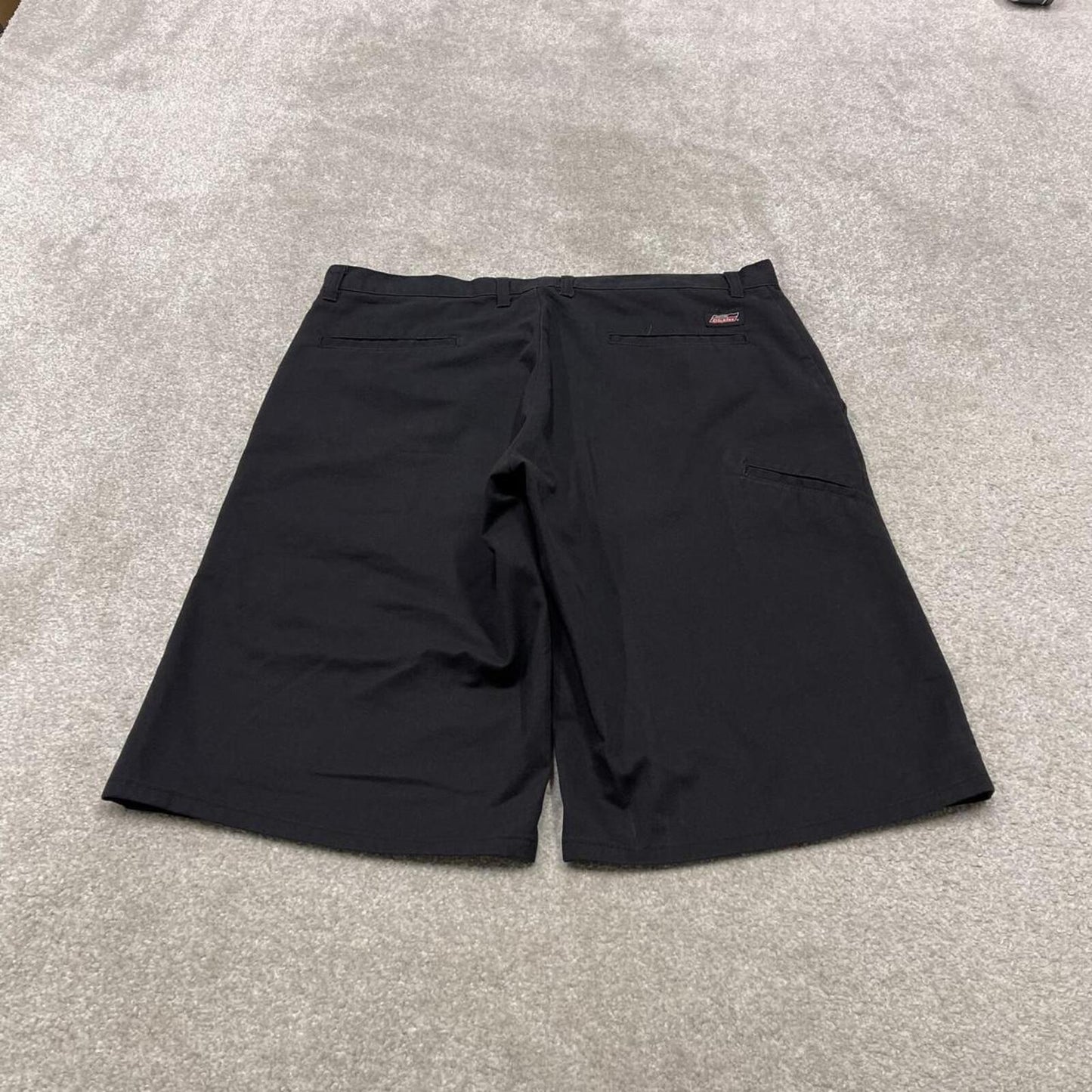 Baggy Dickies carpenter shorts loose fit black Twill chino skater style shorts wide long leg