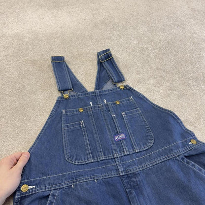 Vintage baggy Dungarees denim overalls blue Big Smith workwear bib & brace utility