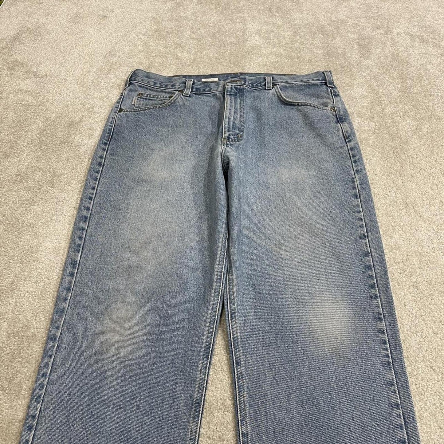 Carhartt jeans denim work pants blue Traditional fit 100% cotton skater style pants