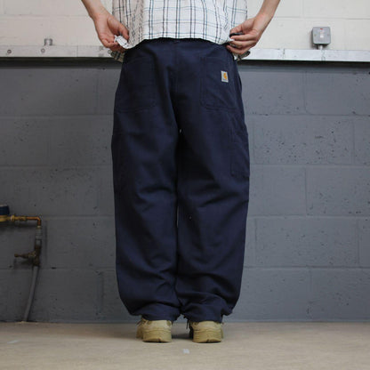 Carhartt carpenter pants y2k navy Loose dungaree fit skater style workwear trousers