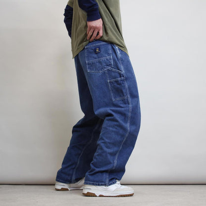 Denim carpenter skate jeans W42L29 loose Blue Real Work Wear cargo pants