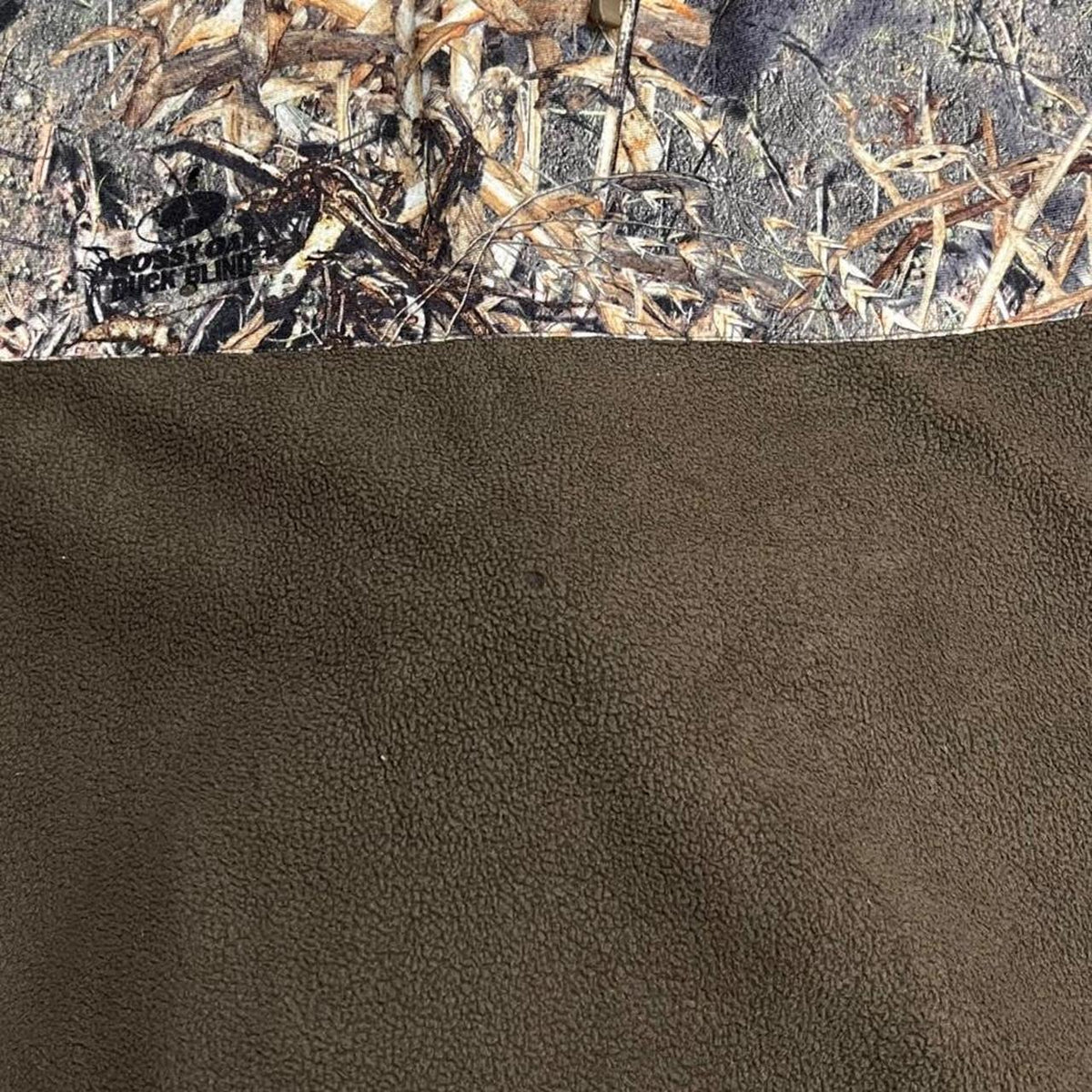 Vintage Mossy Oak camo fleece y2k Whitewater loose camouflage quarter zip fleece
