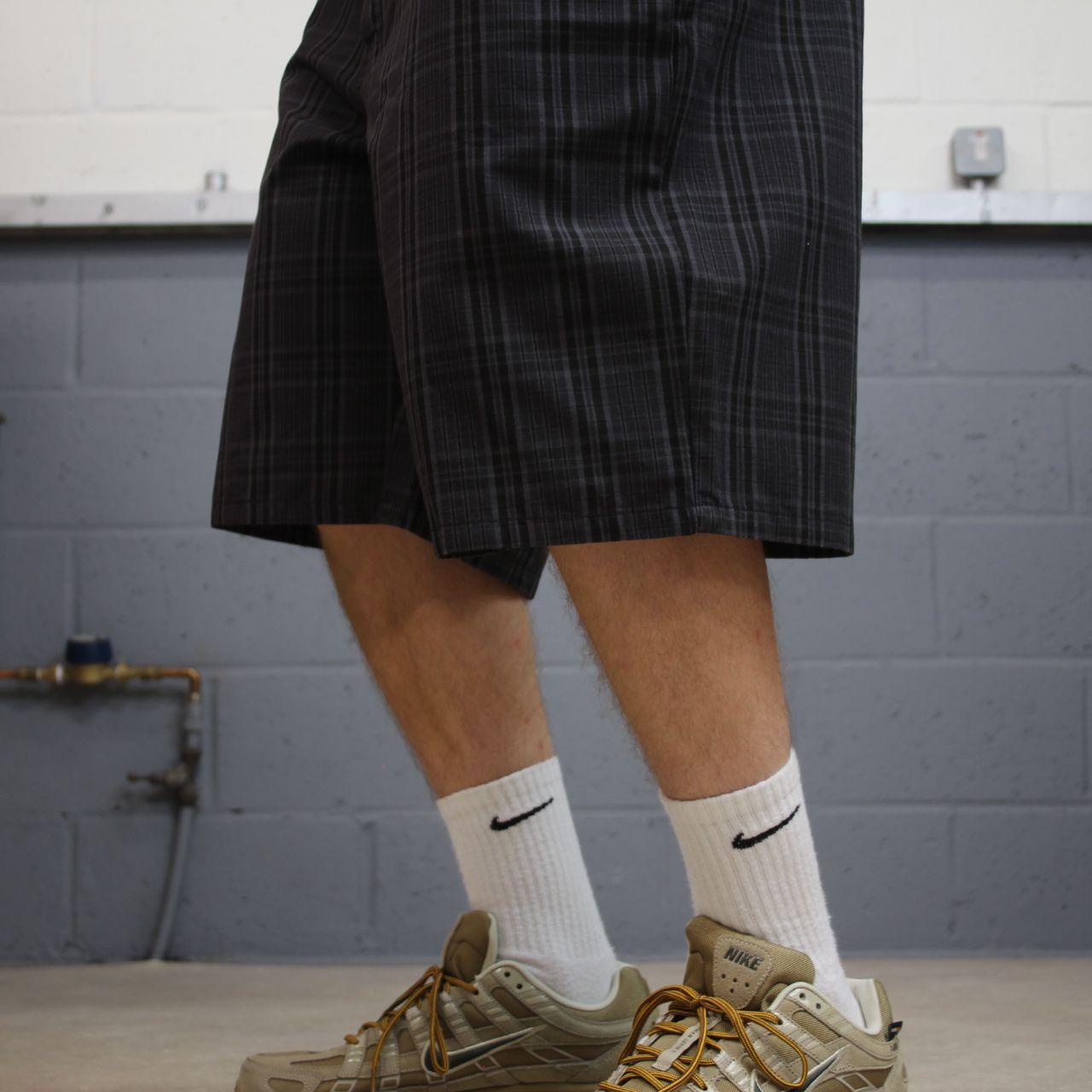 Dickies checkered chino shorts carpenter grey black Chino skater / surf shorts loose fit festival