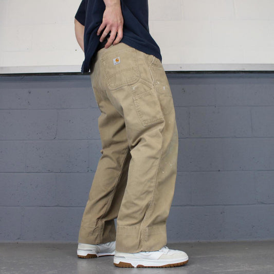 00s Carhartt carpenter trousers W40L27 relaxed fit skate style work pants cargos