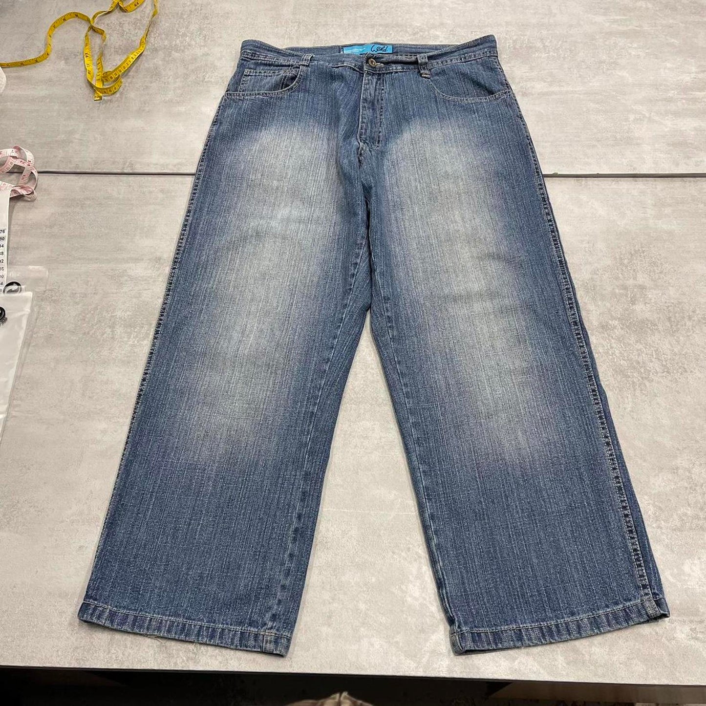 Vintage blue WCKD baggy jeans W36L29 loose denim 90s style skater pants