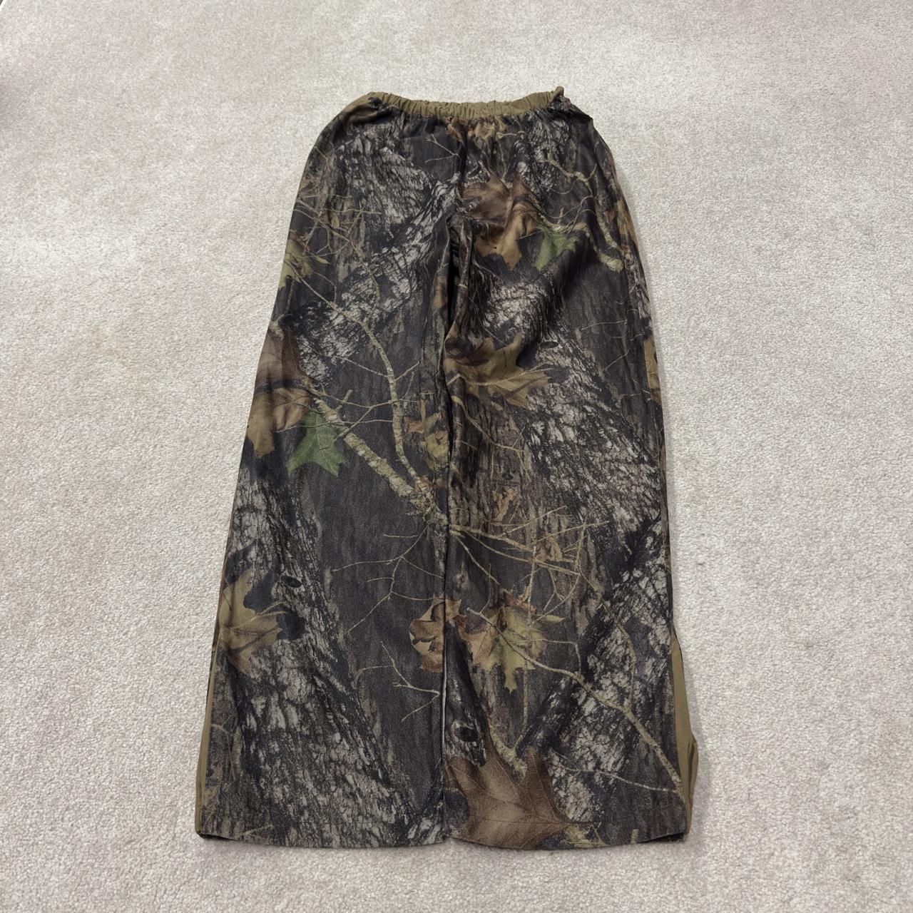 Y2K fleece camo pants L khaki Mad Dog Mossy Oak camouflage pattern hunting style trousers
