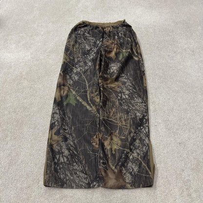 Y2K fleece camo pants L khaki Mad Dog Mossy Oak camouflage pattern hunting style trousers