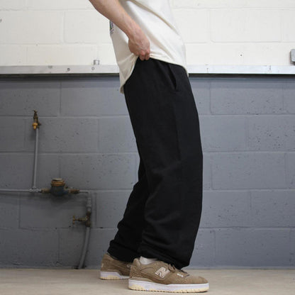 Baggy Champion tracksuit bottoms joggers M y2k black track pants embroidered casual gym wear sporty
