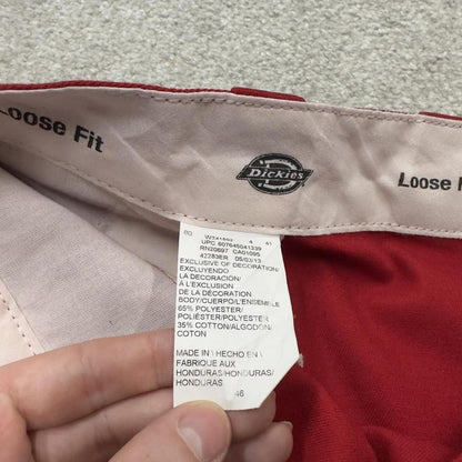 Dickies extra baggy chino shorts carpenter red Surf style skater shorts long wide leg festival