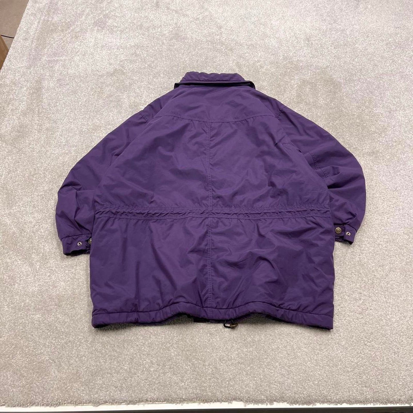 Vintage y2k Columbia technical walking jacket purple Padded coat with pockets and patch logo