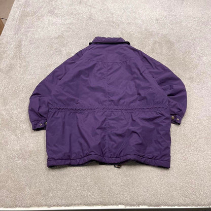 Vintage y2k Columbia technical walking jacket purple Padded coat with pockets and patch logo