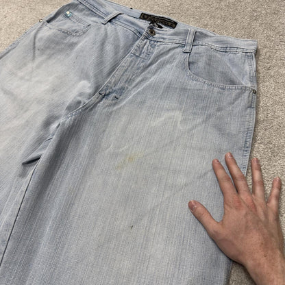 Southpole baggy denim shorts long y2k blue Long wide leg skater surf shorts summer