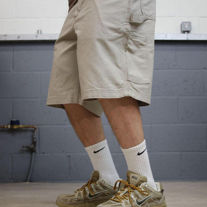 Carhartt carpenter shorts loose beige Loose fit canvasy skater style work shorts