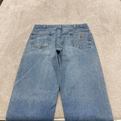 Vintage Carhartt jeans denim work pants blue 38x32 Loose relaxed fit skate style workwear pants