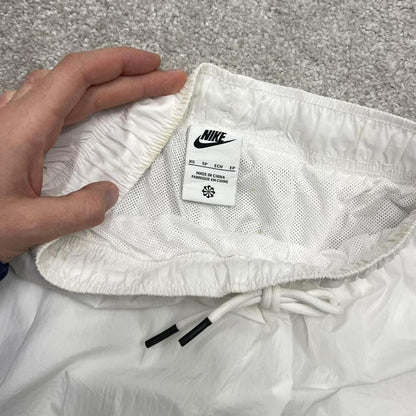 Y2k Nike tracksuit bottoms Swoosh white