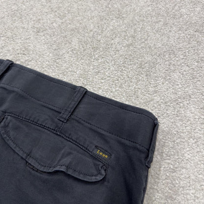 Lee cargo pants y2k black Straight leg utility stretch workwear style trousers