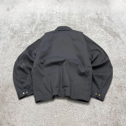 Carhartt chore jacket grey 90s style L Tall loose quilt lined workwear overcoat